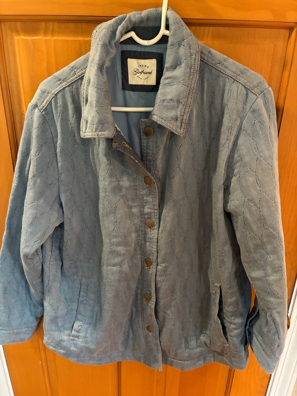 Light Blue Jachs Girlfriend Quilted Light Blue Women's Jacket
